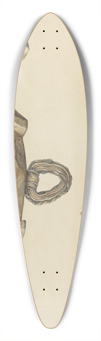 Hans Mangelsdorf - Oxen Yoke 39.3 inch art pintail longboard deck