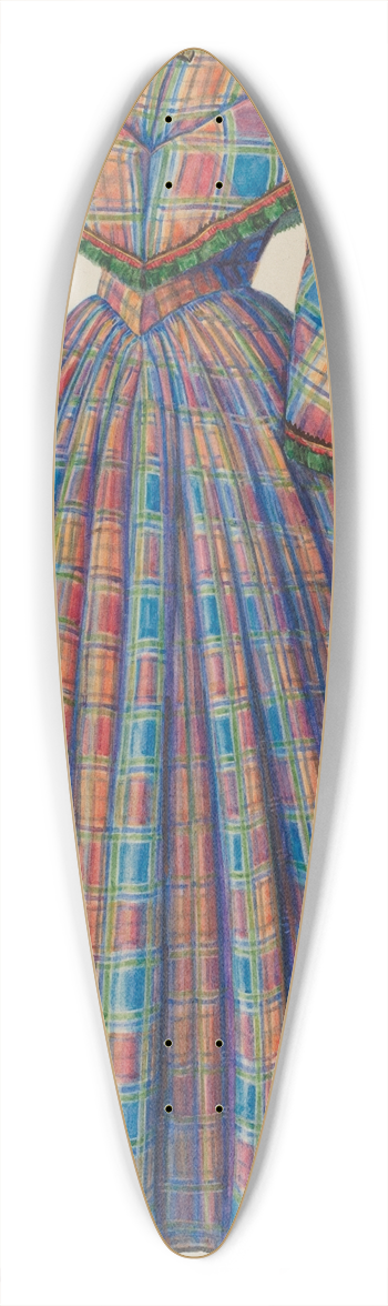 Hans Mangelsdorf - Visiting Gown 39.3 inch art pintail longboard deck