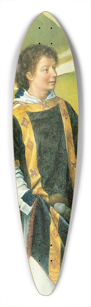 Hans Memling - Saint Stephen 39.3 inch art pintail longboard deck