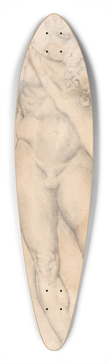 Hans Rottenhammer - Hercules med Telephosbarnet 39.3 inch art pintail longboard deck