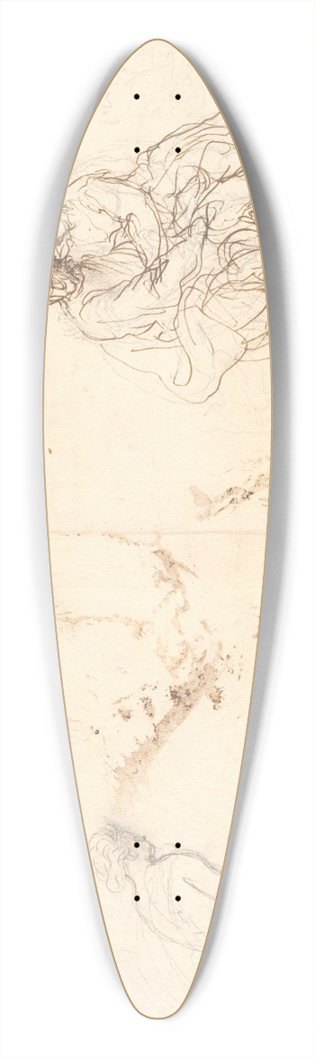 Hans Rottenhammer - Studieblad med figurkompositioner 39.3 inch art pintail longboard deck