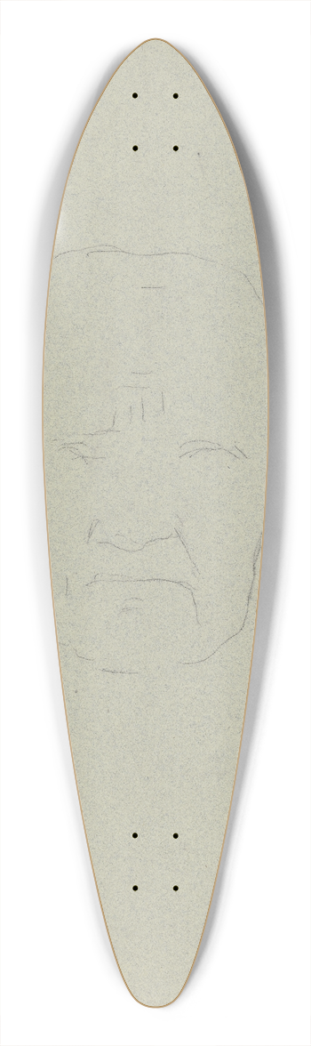 Hans Thoma - Head 39.3 inch art pintail longboard deck
