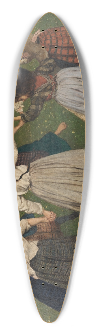 Hans Thoma - Kinderreigen 39.3 inch art pintail longboard deck
