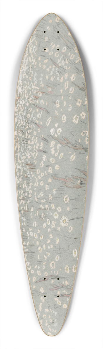 Hans Thoma - Meadow with Daisys 39.3 inch art pintail longboard deck