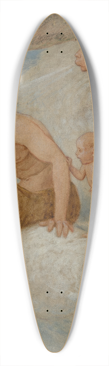 Hans Thoma - Mrz (die Windgtter) 39.3 inch art pintail longboard deck