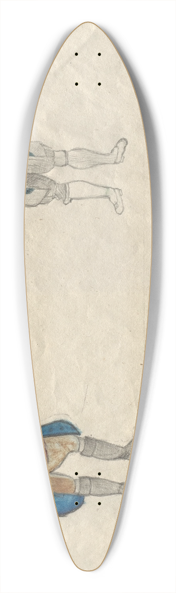 Hans Thoma - Sketchbook 39.3 inch art pintail longboard deck
