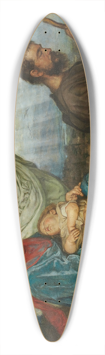 Hans Thoma - The Flight into Egypt 39.3 inch art pintail longboard deck