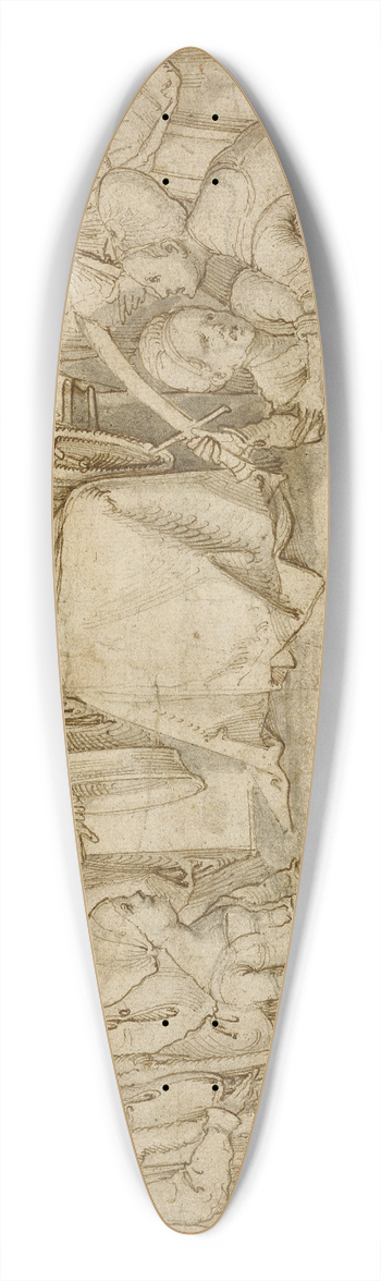 Hans von Kulmbach - The Judgment of Solomon 39.3 inch art pintail longboard deck