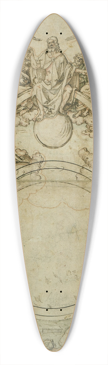 Hans von Kulmbach - The Last Judgement 39.3 inch art pintail longboard deck