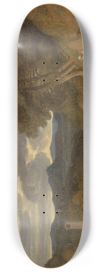 John White Abbott - An Italianate Landscape 8.25 inch art skate deck