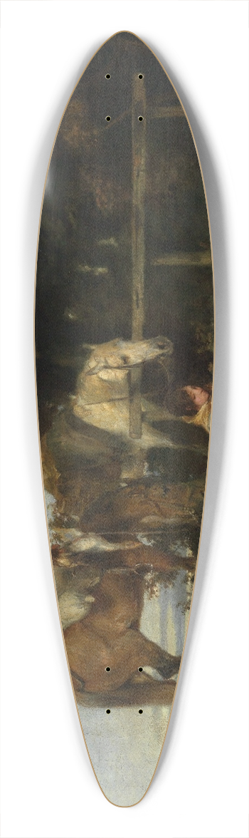Hans Von Mares - Rast am Waldesrand 39.3 inch art pintail longboard deck