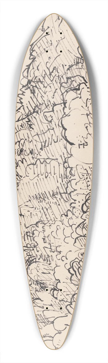 Harold Gilman - Norwegian Landscape 39.3 inch art pintail longboard deck