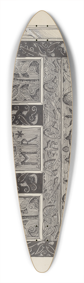 Harold Merriam - Hadley Chest 39.3 inch art pintail longboard deck