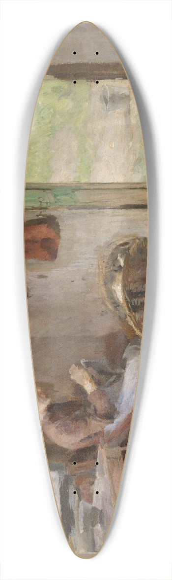 Harriet Backer - Farm Interior, Skotta in Brum 39.3 inch art pintail longboard deck
