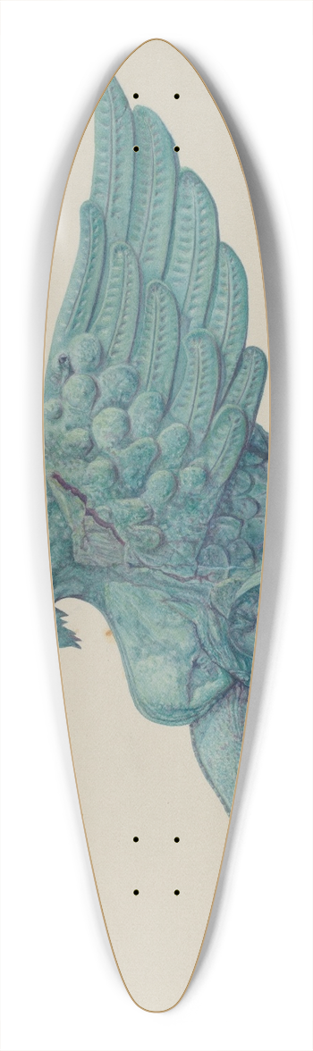 Harriette Gale - Ornamental Iron Griffon 39.3 inch art pintail longboard deck