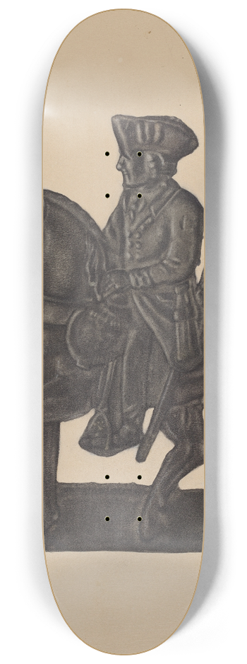 John Wilkes - Iron Officer on Horse 8.25 inch art skate deck