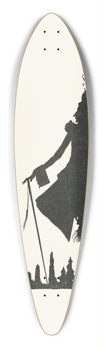 Harry Clarke - Riquet with the tuft 39.3 inch art pintail longboard deck