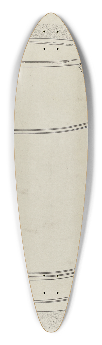 Harry Goodman - Pewter Mug 39.3 inch art pintail longboard deck