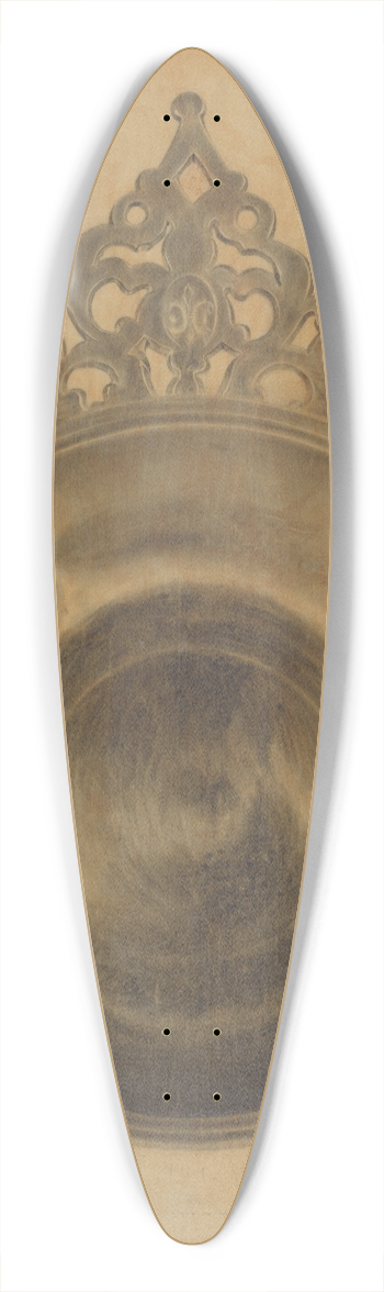 Harry Goodman - Pewter Porringer 39.3 inch art pintail longboard deck