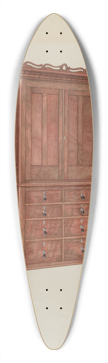 Harry Mann Waddell - Cabinet 39.3 inch art pintail longboard deck