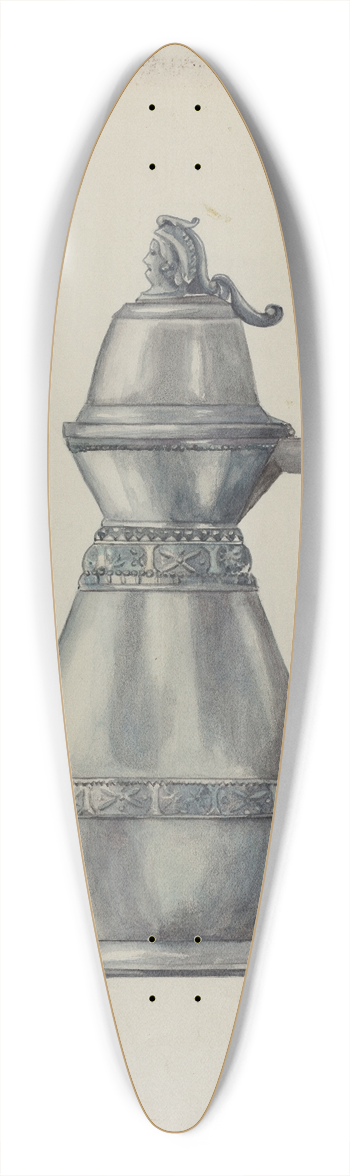 Harry Mann Waddell - Pewter Syrup Jug 39.3 inch art pintail longboard deck