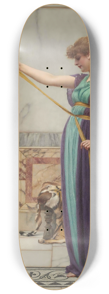 John William Godward - A Pompeian Lady 8.25 inch art skate deck