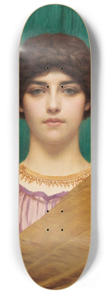 John William Godward - A Pompeian Lady 8.25 inch art skate deck