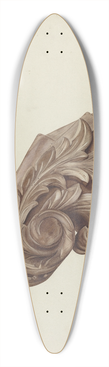 Hazel Hyde - Billethead 39.3 inch art pintail longboard deck