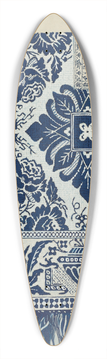 Hazel Sheckler - Handwoven Coverlet 39.3 inch art pintail longboard deck