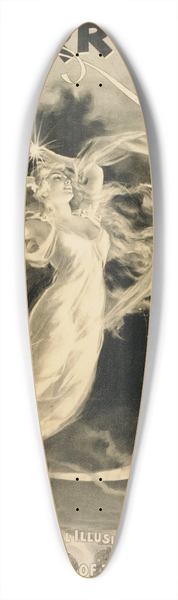 H.C. Miner Litho. Co. - Herrmann the Great Co. 39.3 inch art pintail longboard deck