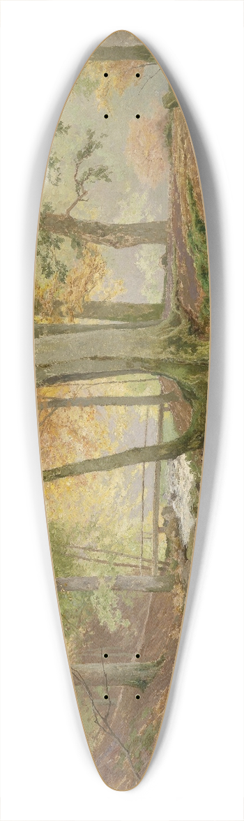 Heinrich Bhmer - Waldlandschaft 39.3 inch art pintail longboard deck