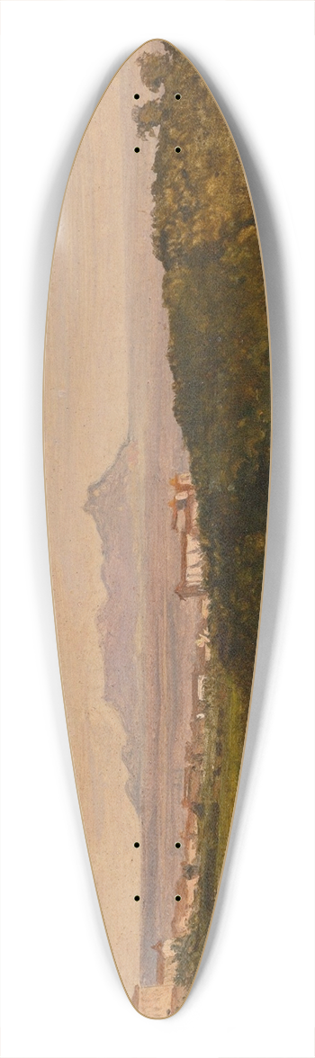 Heinrich Brkel - Blick auf den Monte Circeo 39.3 inch art pintail longboard deck