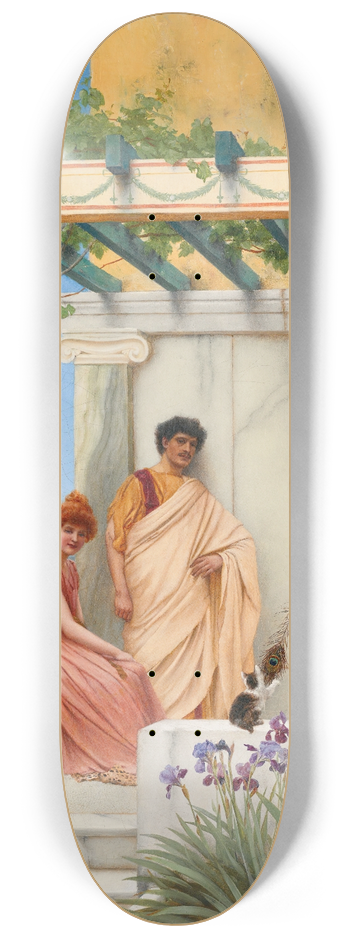 John William Godward - Playtime 8.25 inch art skate deck