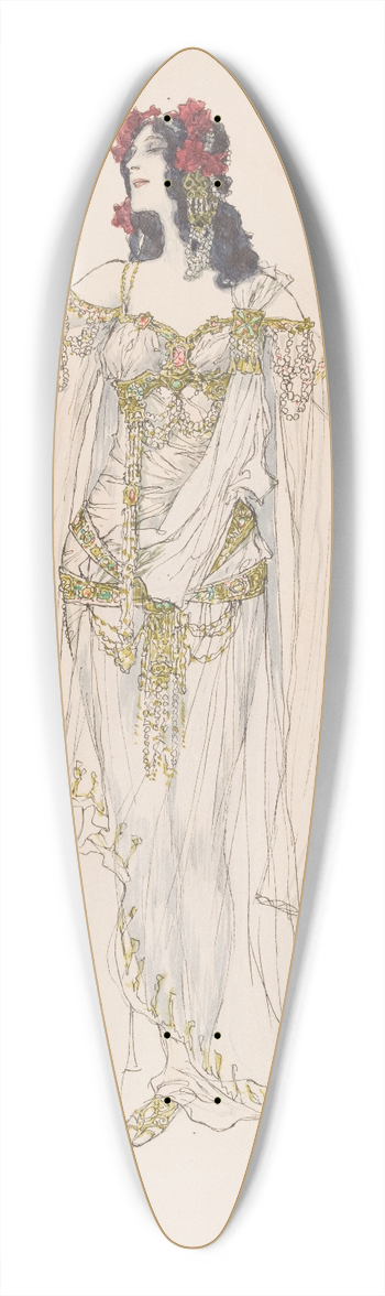 Heinrich Lefler - Kundry 39.3 inch art pintail longboard deck