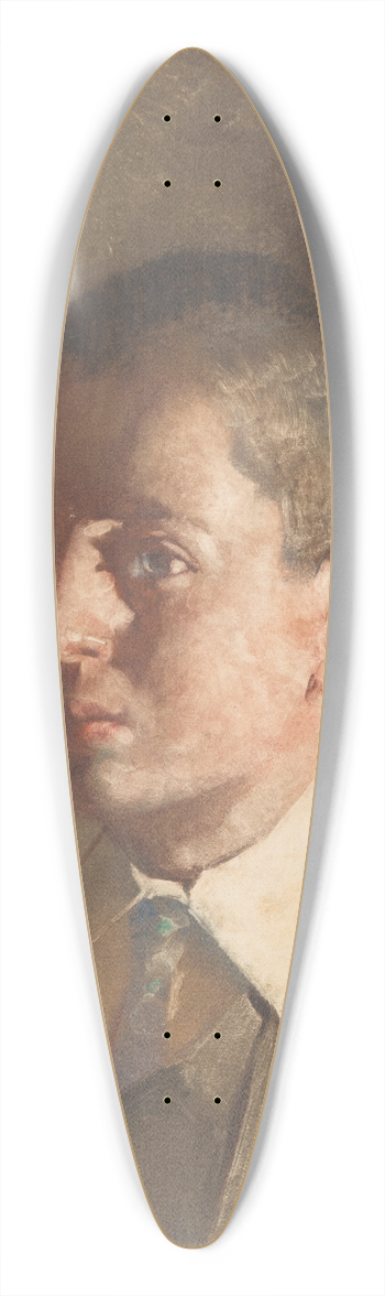 Heinrich M. Krabb - Portrait of a boy 39.3 inch art pintail longboard deck