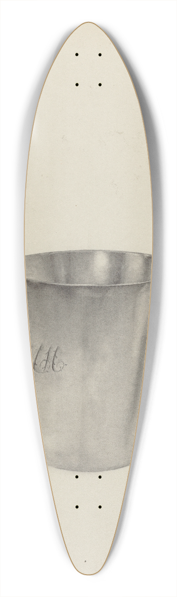 Helen Blumenstiel - Silver Beaker 39.3 inch art pintail longboard deck