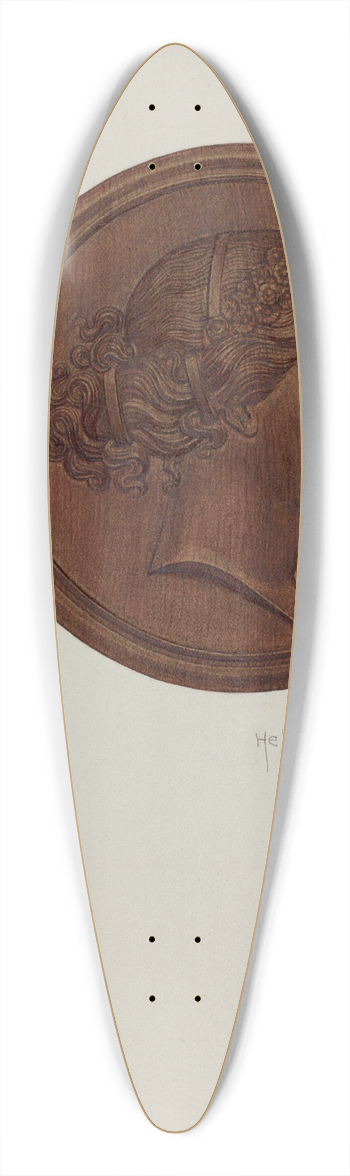 Helen Bronson - Tie-back 39.3 inch art pintail longboard deck