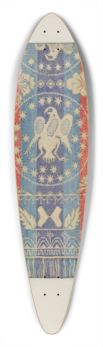 Helen Bronson - Woven Coverlet 39.3 inch art pintail longboard deck