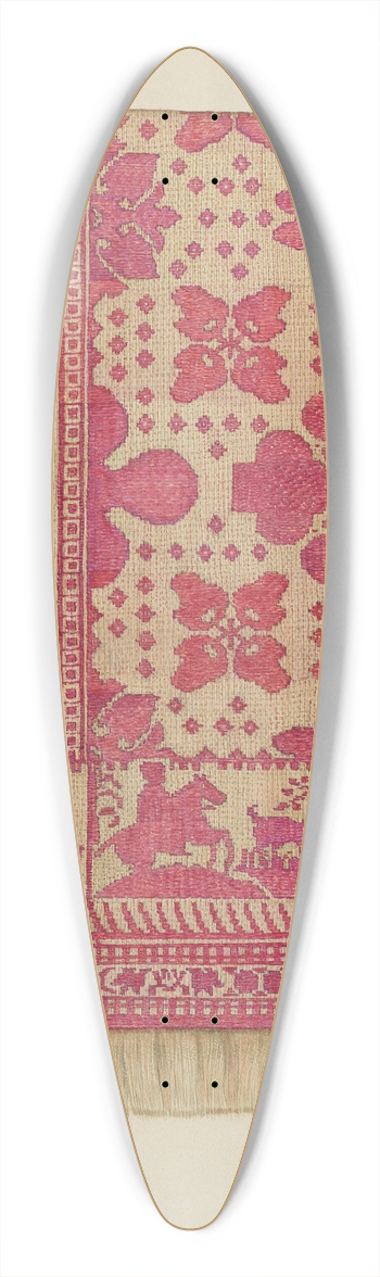 Helen Bronson - Woven Coverlet 39.3 inch art pintail longboard deck