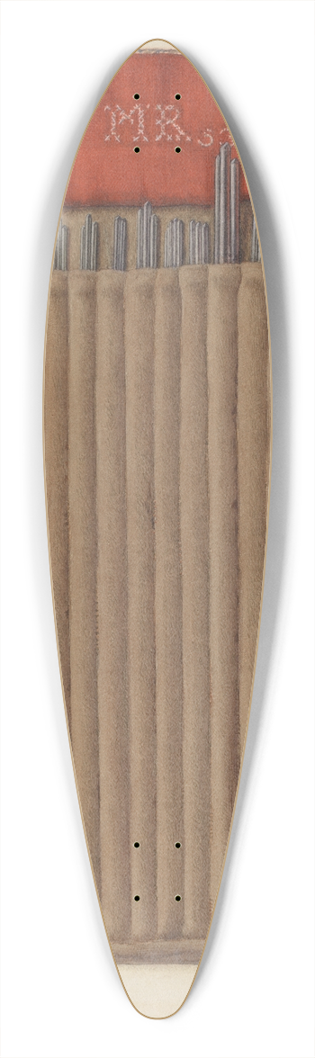 Helen E. Gilman - Shaker Case for Knitting Needles 39.3 inch art pintail longboard deck