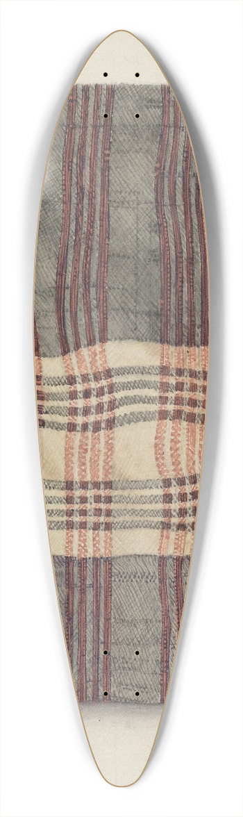 Helen E. Gilman - Shaker Silk Kerchief 39.3 inch art pintail longboard deck