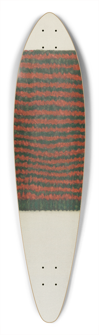 Helen E. Gilman - Shaker Textile 39.3 inch art pintail longboard deck