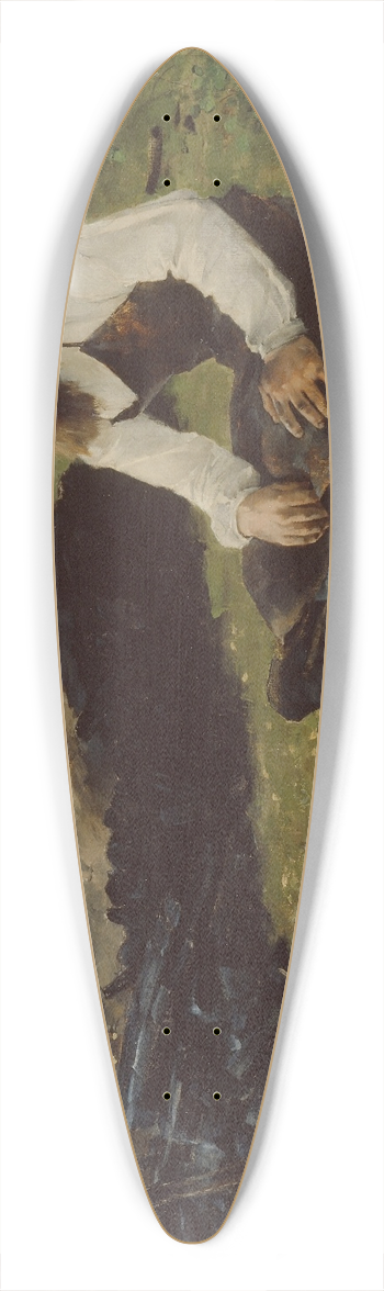 Helene Schjerfbeck - Charcoal Burner 39.3 inch art pintail longboard deck