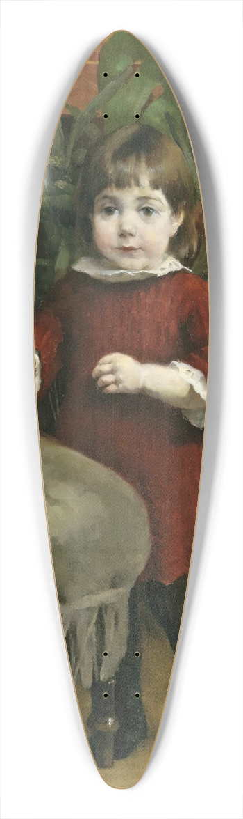 Helene Schjerfbeck - Little Gudrun 39.3 inch art pintail longboard deck