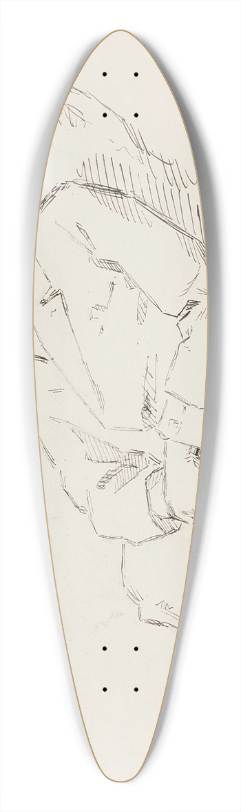 Helene Schjerfbeck - Mauritz Maexmontan, luonnos 39.3 inch art pintail longboard deck
