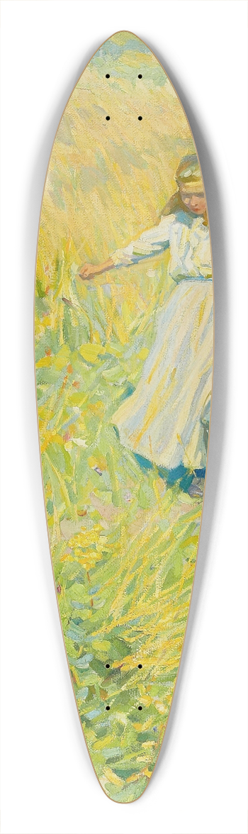 Helen Galloway McNicoll - The Little Worker 39.3 inch art pintail longboard deck