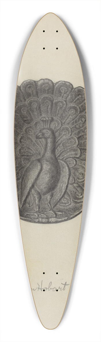 Helen Hobart - Pin Tray 39.3 inch art pintail longboard deck