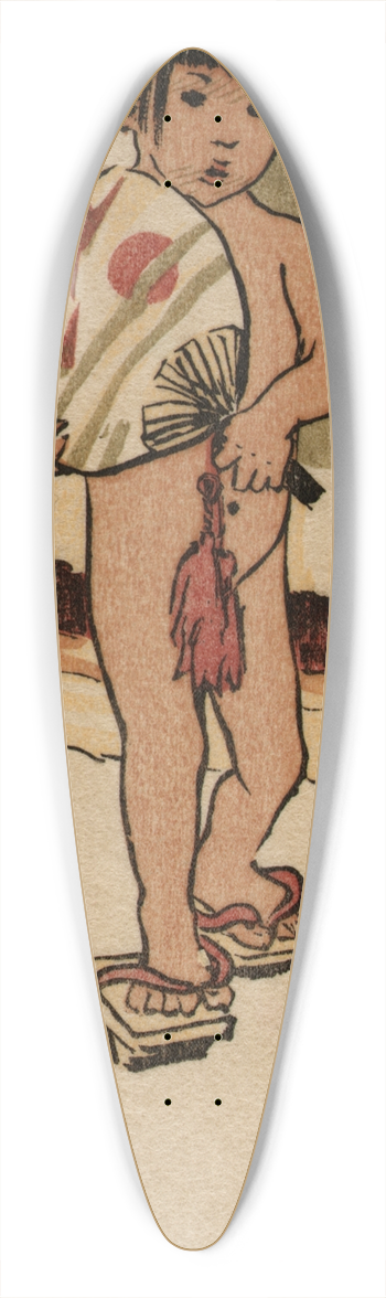 Helen Hyde - August 39.3 inch art pintail longboard deck