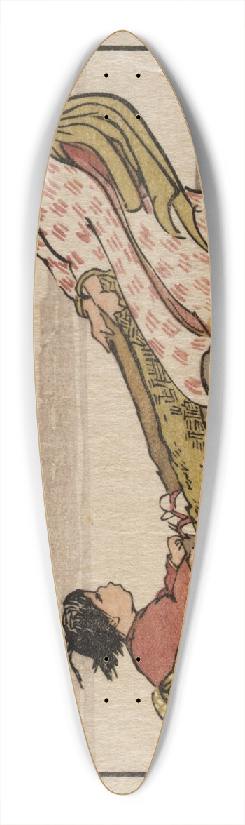 Helen Hyde - A Windy Ride 39.3 inch art pintail longboard deck