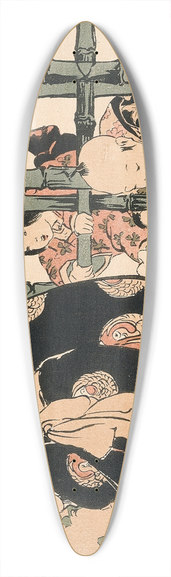 Helen Hyde - Bamboo Gate 39.3 inch art pintail longboard deck